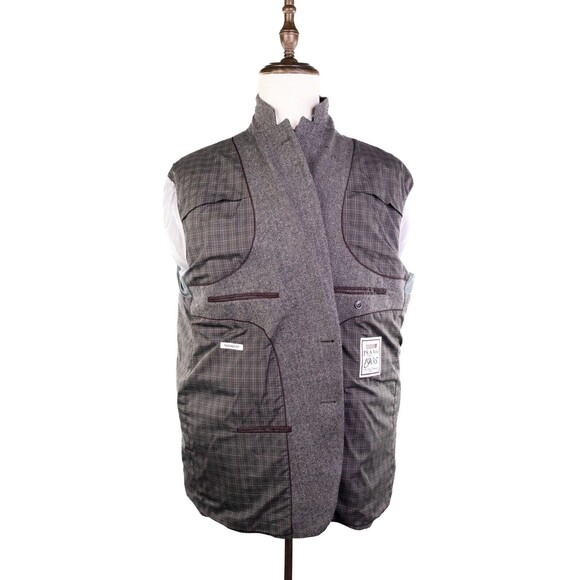 Jos A Bank 1905 Sport Coat Jacket Blazer Mens 48r Brown Herringbone Tweed EUC - Picture 9 of 14